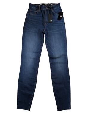 KUT From The Kloth Connie Ankle Skinny Jeans High Rise Raw Hem NWT Womens 0